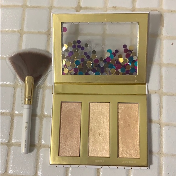 PUR Sparkle Shine Bright Highlighter Palette Brush - Picture 2 of 9